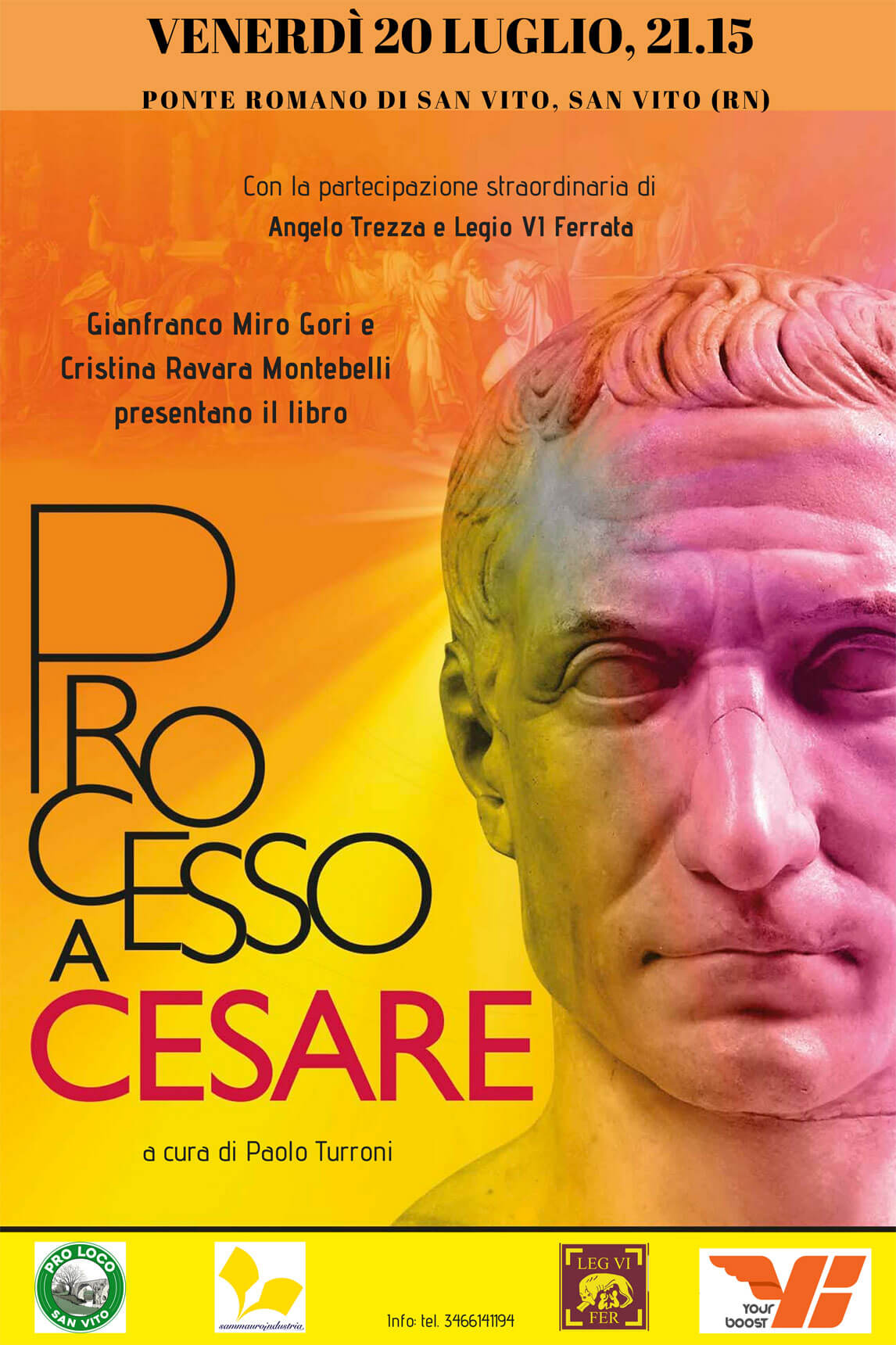 Presentazione libro, Processo a Cesare, 20-7-2018